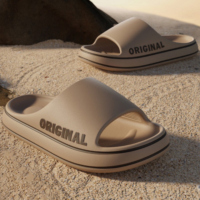 Zapatillas de los hombres de verano al aire libre baño Baño interior hogar fondo grueso más tamaño par sandalias zapatos de mujer hombres