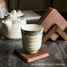 木质黑胡桃杯垫茶杯垫餐垫咖啡垫实木隔热垫茶艺礼品摆件