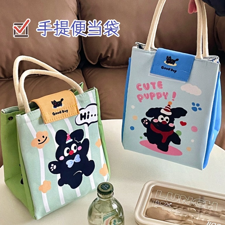 卡通保温饭盒袋学生上班族便携便当包可爱加厚保温手提袋保温包袋