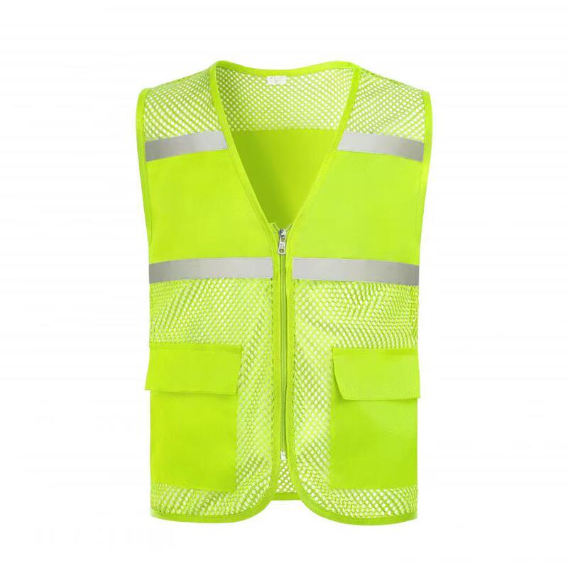Factory wholesale mesh construction site breathable yarn vest take-out express advertising volunteers driving reflective clothing logo formulation