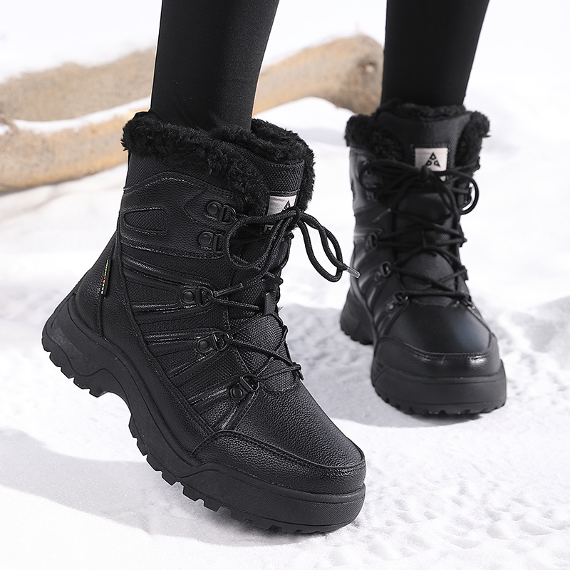 Botas de Nieve Altas para Mujer, Cuero Sintético, Térmico, para Deportes image 5