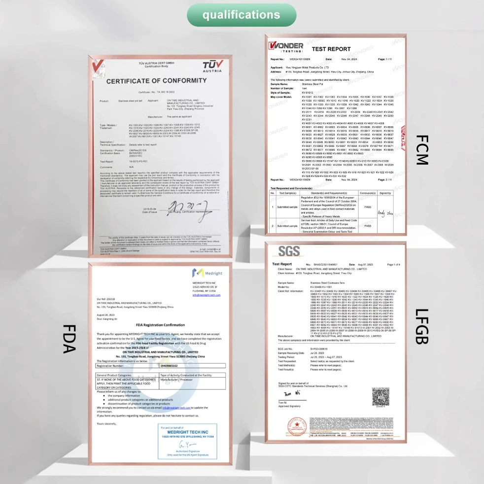 Набор посуды (Kaisa Villa) KV-6620 — 12 предметов, нерж. сталь 201, 5‑слойное дно