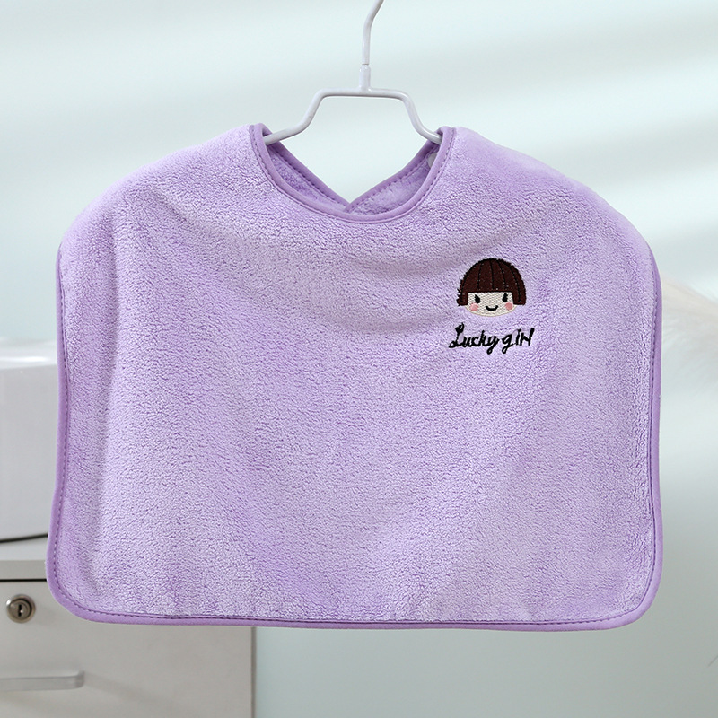 Toalla de lavado para niños absorbente Babero infantil babero del bebé kindergarten comer babero engrosada Toalla de cara