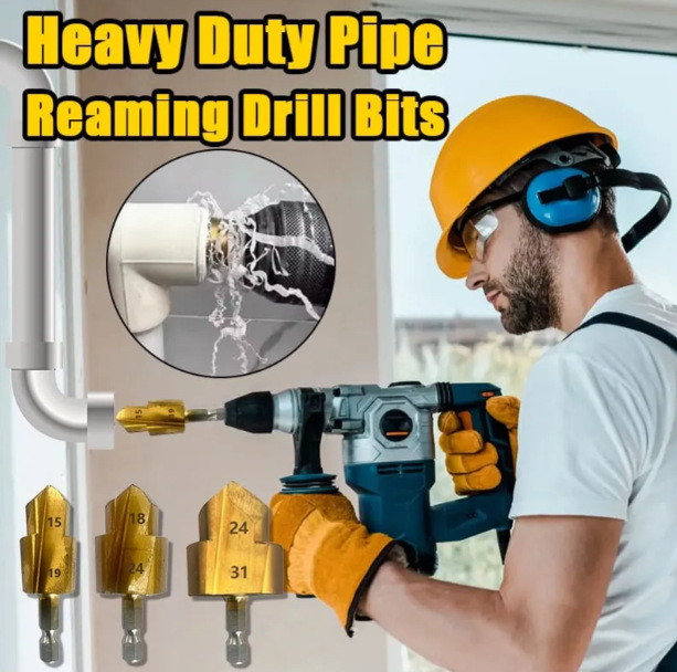 Heavy Duty Pipe Reaming Drill Bits阶梯钻头PPR提口钻