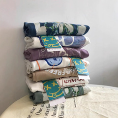 1元2元夏の露店人気の婦人服半袖Tシャツ女性の韓国風ルーズトップス外国貿易格安卸売商品