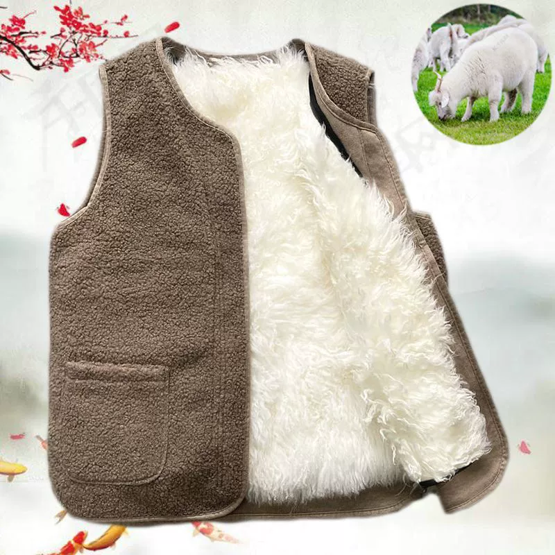 Шерстяной жилет женский меха