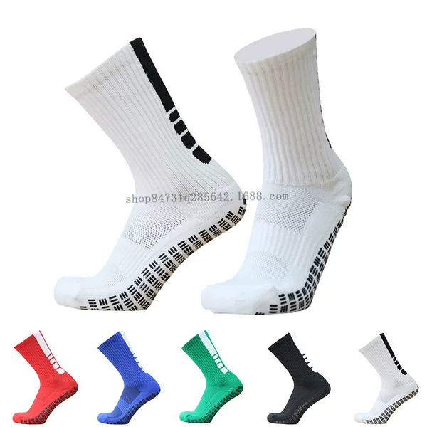 Solid Color and Multi-Color Professional Competition and Training Football Socks, Long Tube, Thickened Towel Bottom, Non-Slip Football Socks