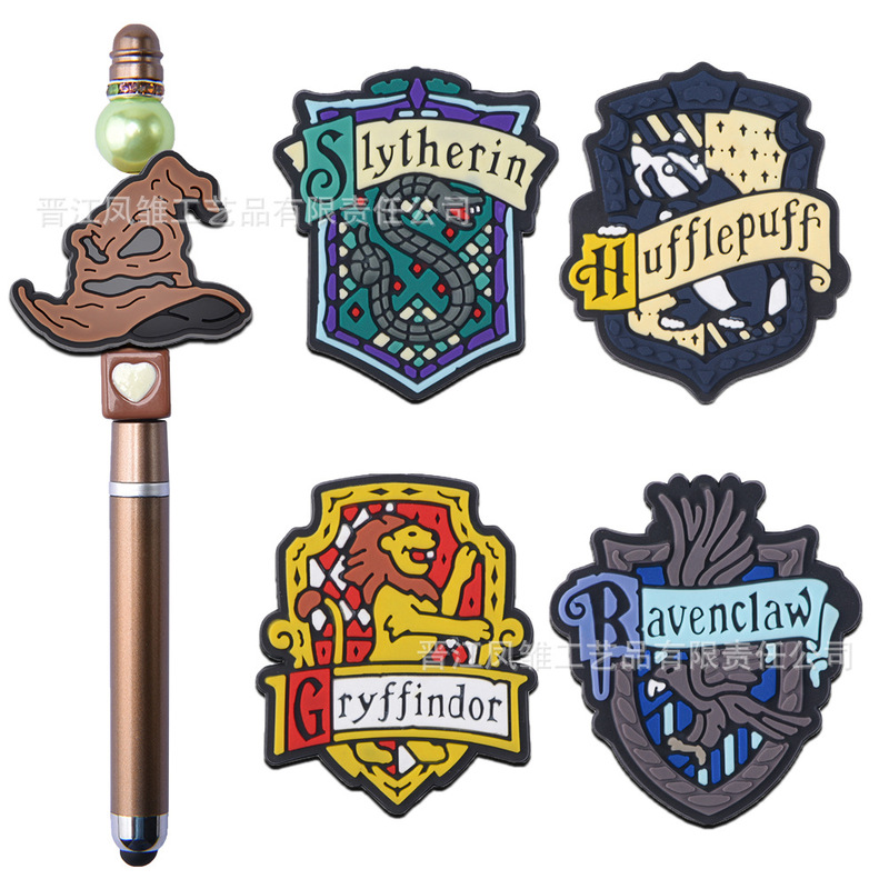 Harry Potter Beads, Pen Accessories, Pvc Keychain with Hole, Beaded Pen DIY Creative Pendant Accessories, Cross-Border Harry Potter Beads, Pen Accessories, Pvc Keychain with Hole, Beaded Pen DIY Creative Pendant Accessories, Cross-Border