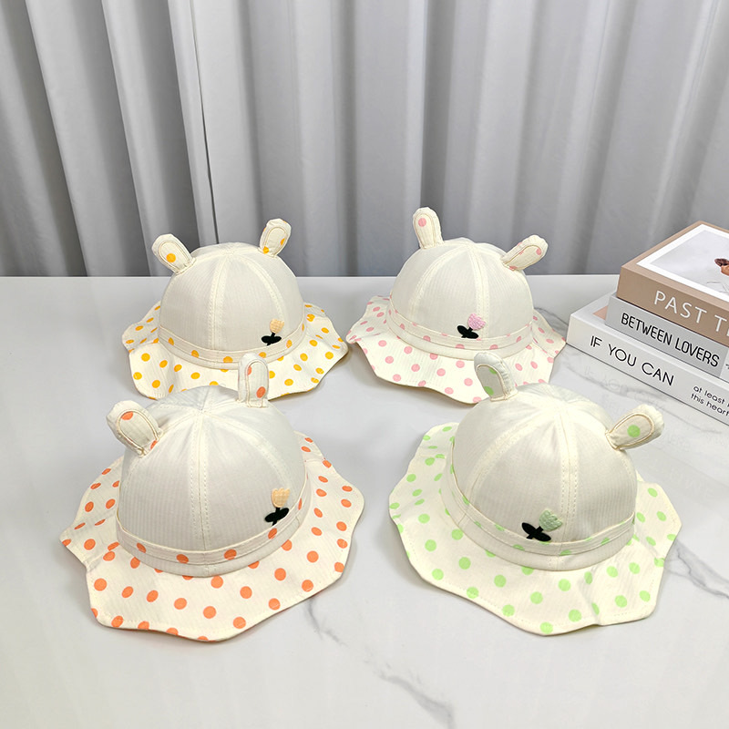 Sombreros para bebés primavera y verano sombreros de protección solar primavera y otoño algodón para niños y niñas sombreros pescadores para niños bebés sombreros de cuenca
