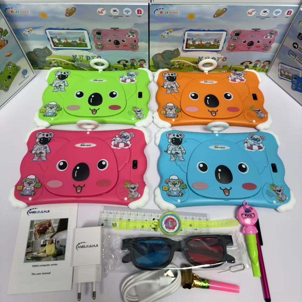 Cross-Border 7-Inch 5g Call Plug-In Card Wifi Smart Learning Machine Factory Wholesale Kidsren's Tutoring Machine Tablet Computer