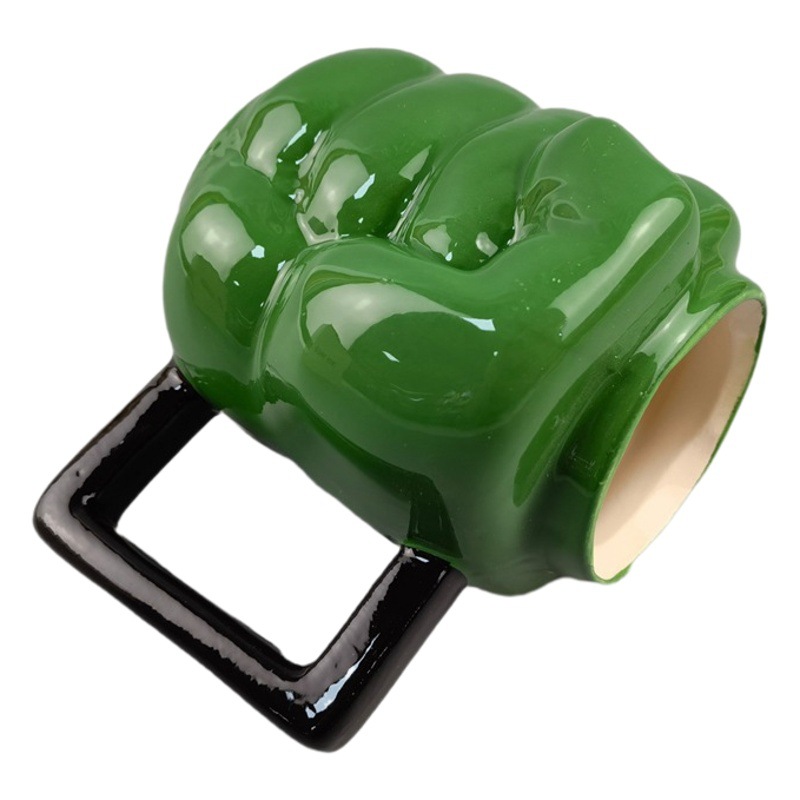 Marvel verde gigante Haoke puño Taza de cerámica taza de agua taza de café taza de gran capacidad puño verde taza de té