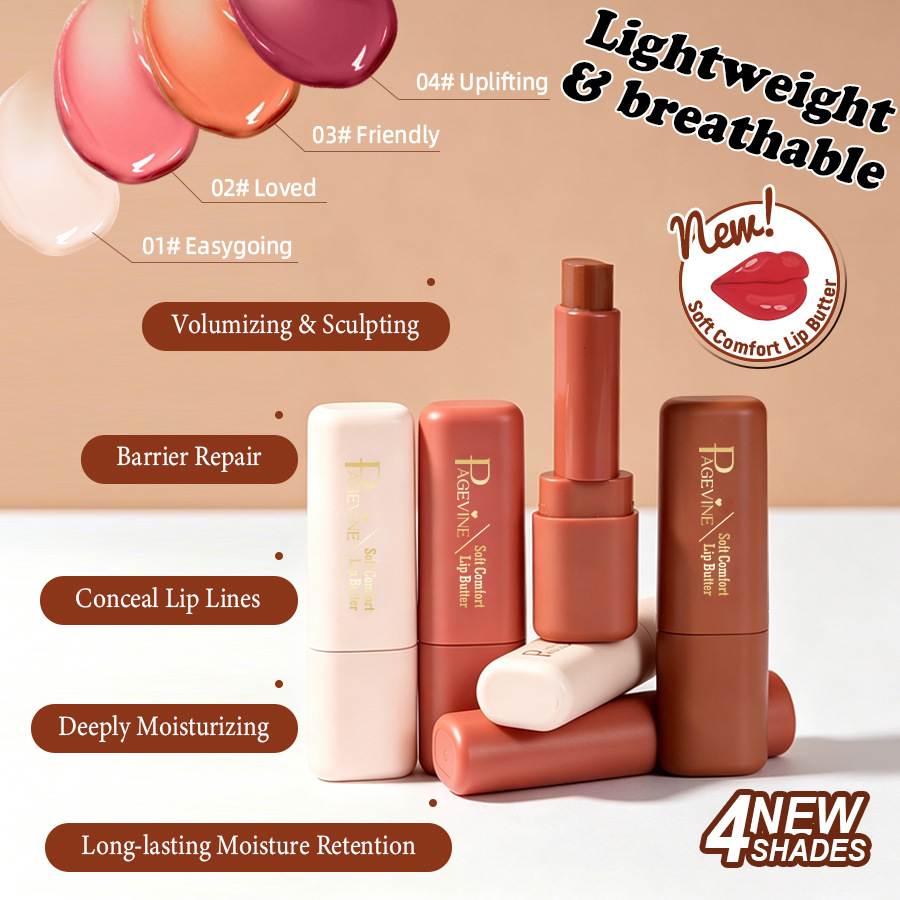 Cross-border PAGE VINE humectante lipstick humectante maquillaje popular cosmético para el cuidado de los labios Gloss labial TK