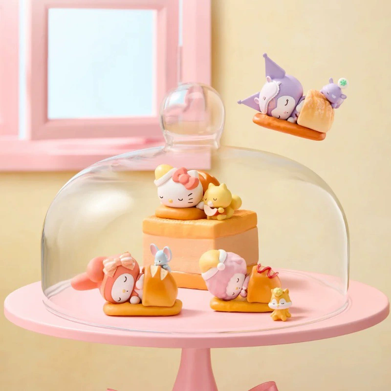 Мингчуансйй Оноин Санрио серия Happy Baking Фигурка Слепая коробка Трендовый котик уродливая рыбка украшение подарок