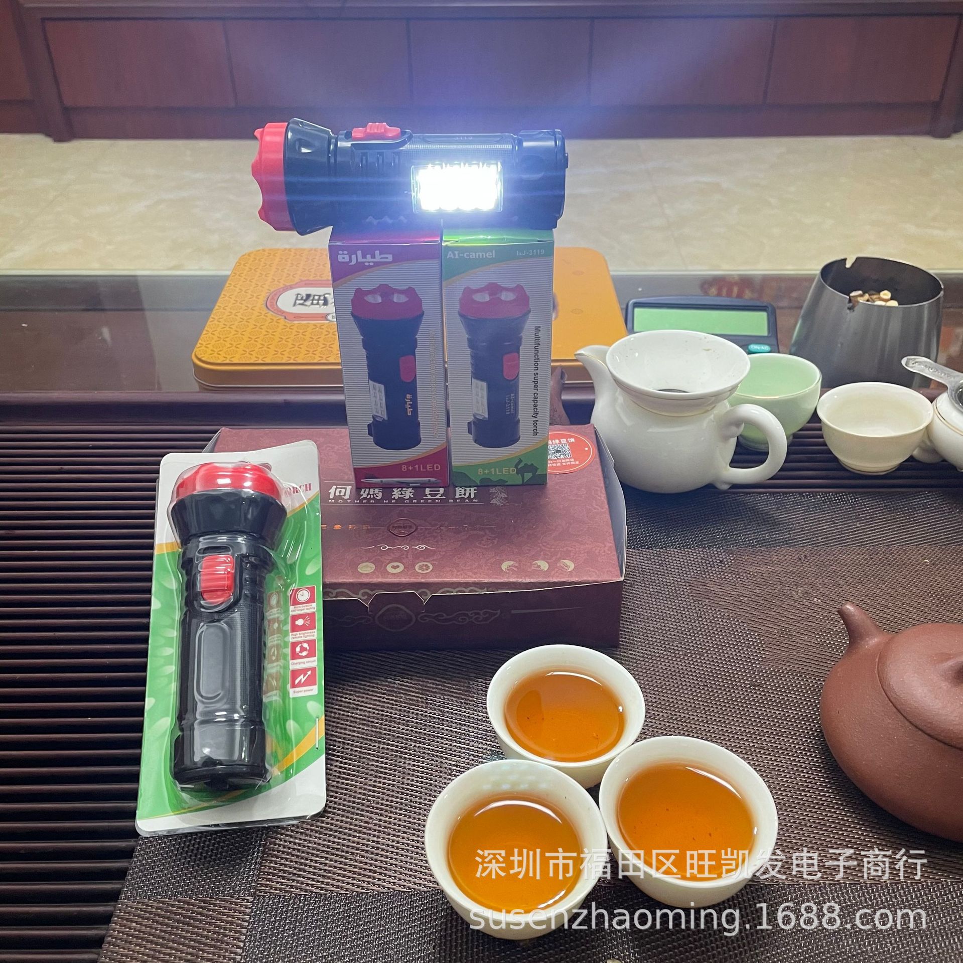 LED手电筒 宝莲灯+侧灯