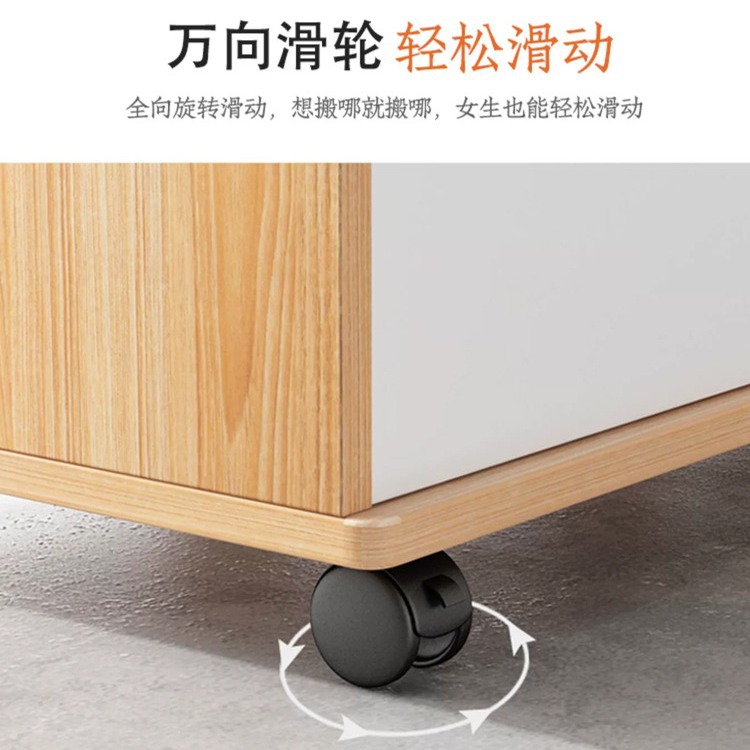 Mesita de noche, dormitorio grande de 60cm de largo, armario de almacenamiento con cerradura, armario de documentación de madera de oficina