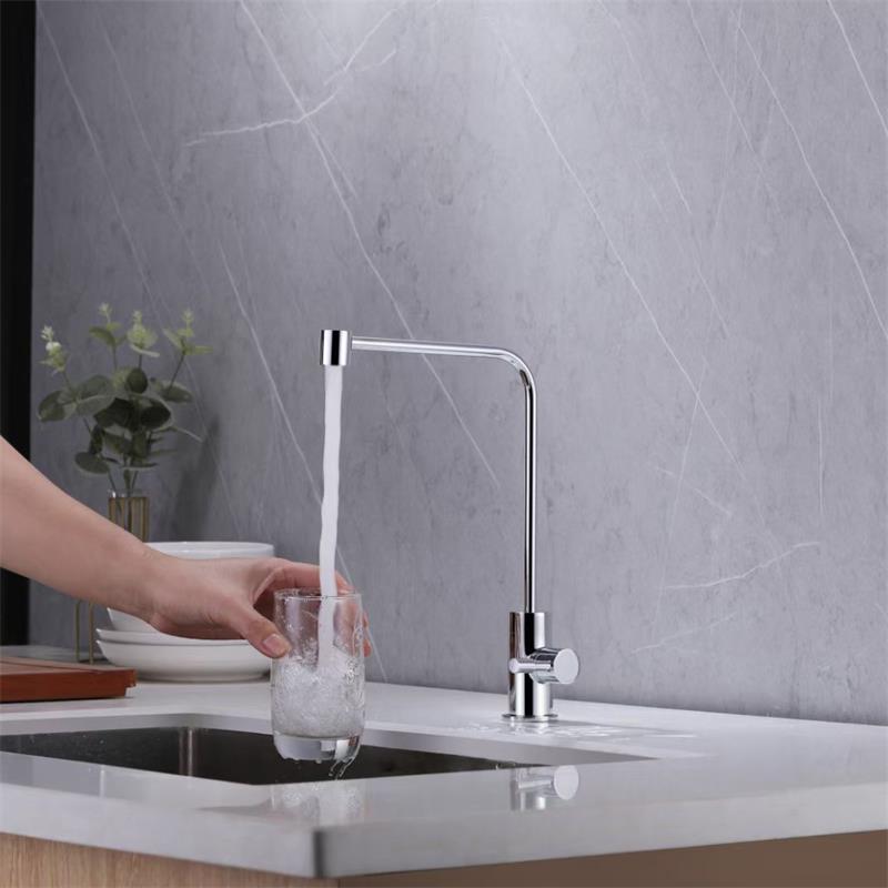 Kaiping Youjia Bathroom Kitchen Household Direct Drinking Water Faucet Seven-shaped Tube Gun Grey Pure Faucet 77004