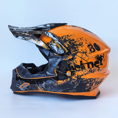 Motorcycle helmet, electric Motosiklet kaskı (dəbilqə) - orange