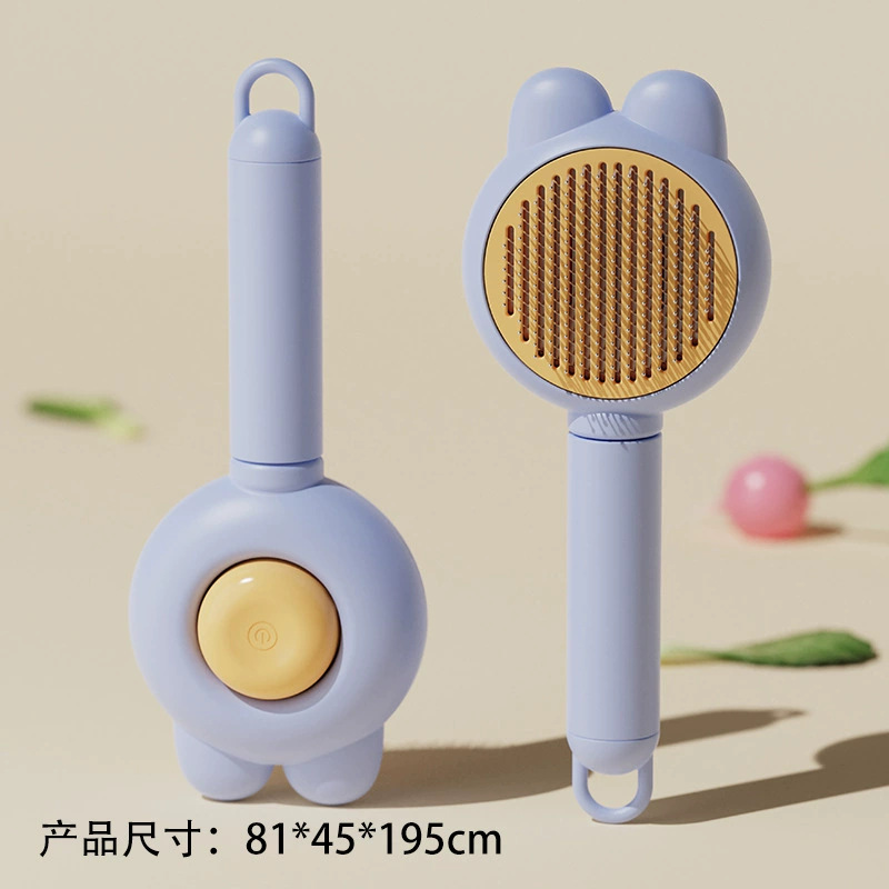 Peine de eliminación de pelo de oreja de conejo - morado