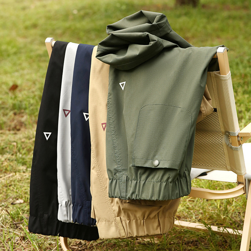 Spring and Summer Thin Rio Johnson Urban Outdoor Functional Sports Quick-Drying Trousers Triangle Logo Men's Casual Trousers