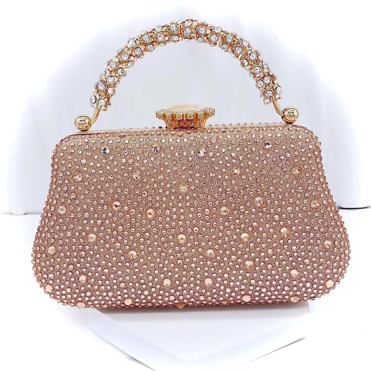 Clutch gioiello donna con strass per matrimonio e sera_voghion.com