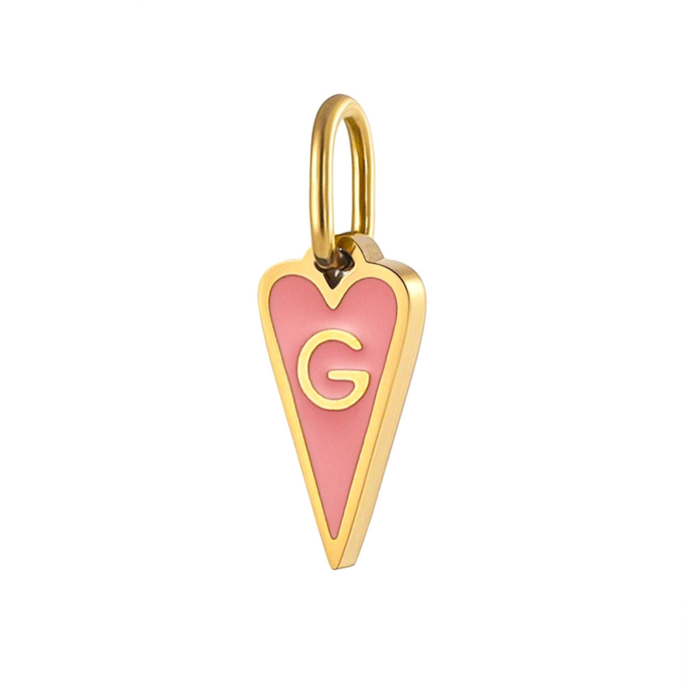 1g Weight Pendant Jewelry Making Type DIY Ornament Accessories Classification 1 Piece, 1 Set Quantity 304 Stainless Steel Material Letter Pattern All Seasons Season Polished Finish Enamel Design Simple Style, Classic Style Style 1 Piece 1 Set 304 Stainless Steel Letter Polished Pendant DIY Ornament Accessories 8