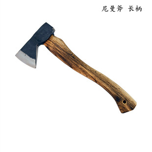 Wooden Handle Stainless Steel Forged Tactical Ax Multifunctional Outdoor Ax Chopping Firewood Hand Ax Neiman Ax Camping Ax