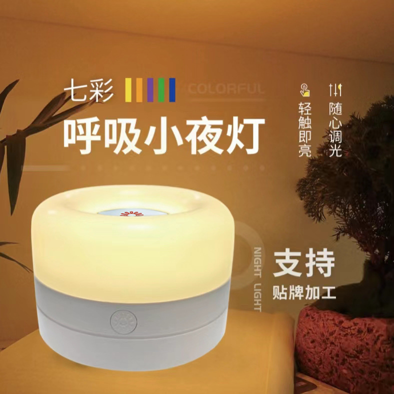 Creativa USB de carga colorida atmósfera LED camping mini noche luz materna y la alimentación del niño luz al por mayor fabricante