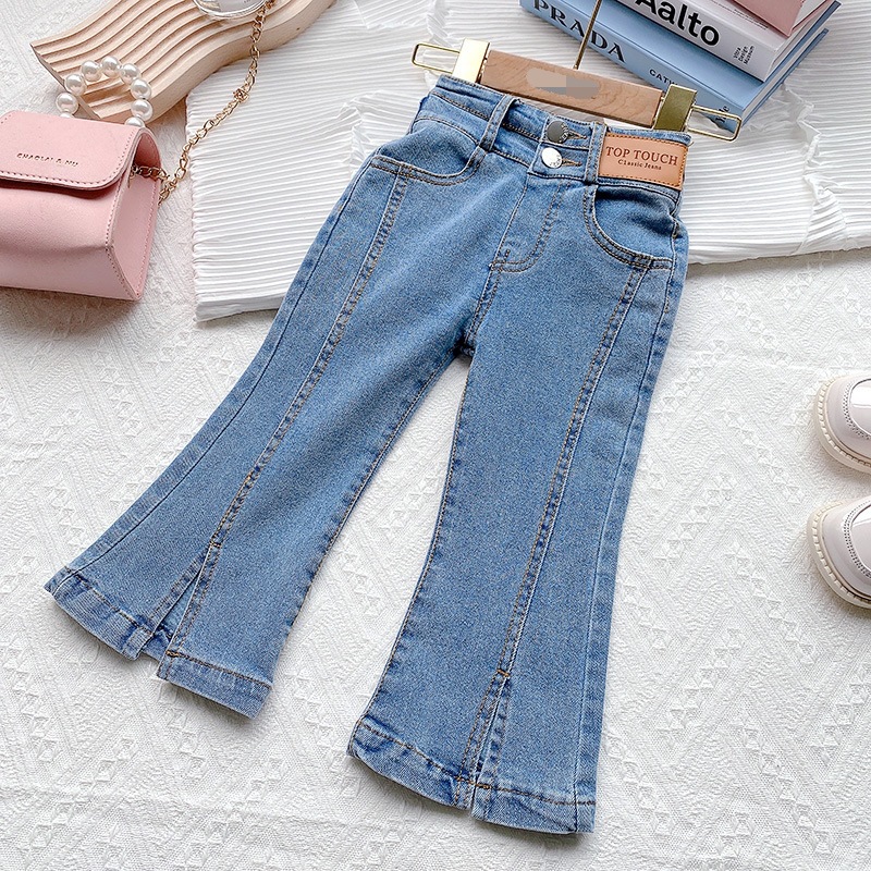Girls' Fashionable Jeans 2023 Autumn New...