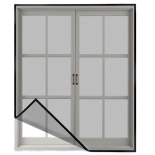 Window Screen Net Anti-Mosquito and Insect Repellent Mosquito Screen Velcro Self-Adhesive Simple Installation Casement Sliding Window Aluminum Alloy Universal