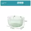 Onion garlic ginger storage box is transparent green