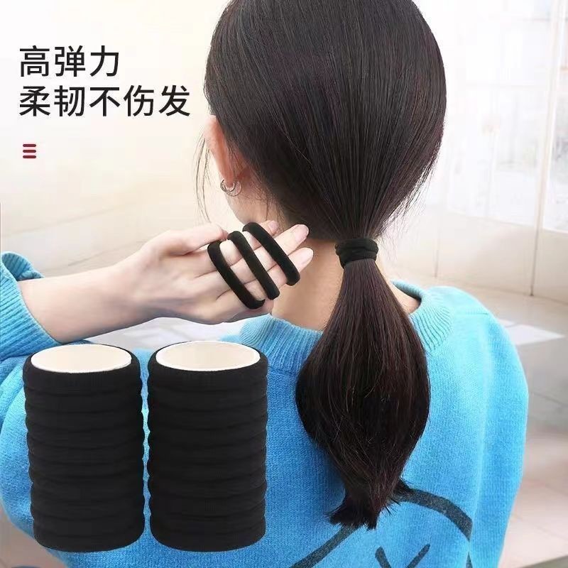 女性用ヘッドバンドゴムバンド、新しい高弾性と耐久性、インターネットセレブの太いヘアロープ、シームレスなヘアゴムバンド、太いヘアロープ|undefined