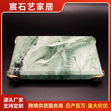 天然大理石托盘首饰盘托盘创意展示盘玄关收纳盘创意摆件电商爆品
