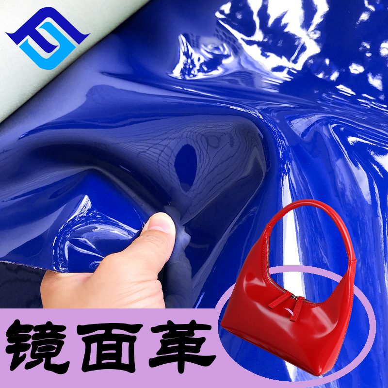 Manufactor wholesale Luggage and luggage Patent leather clothing Fabric environmental protection Crease Mirror Leatherwear