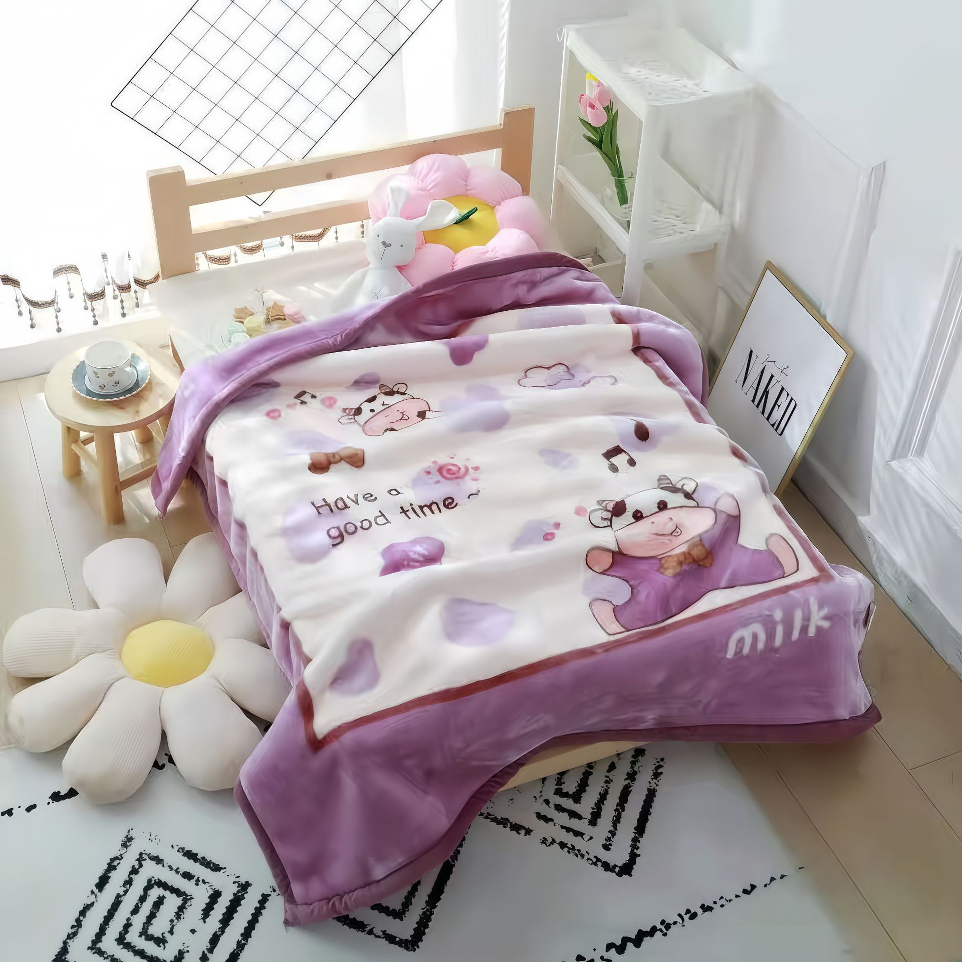 Square cow-purple (125*130) about 1.25kg