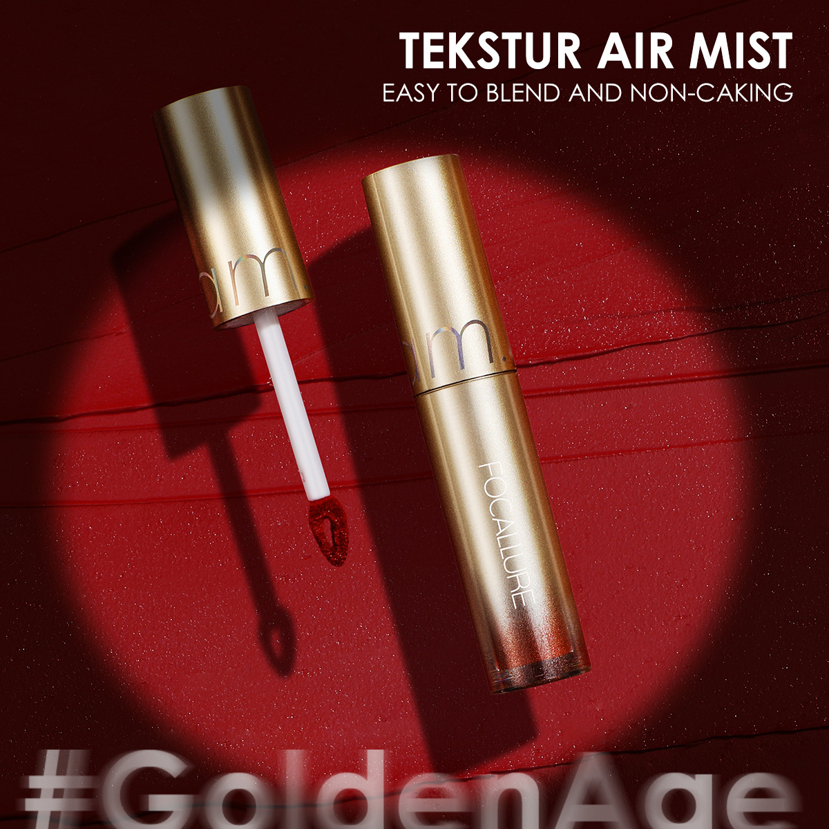 FOCALLURE雾面唇釉丝绒哑光唇彩丝滑防水不沾杯持久显色唇釉FA344