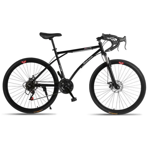 Upgraded 24-speed-40 rim double disc brake shock absorption-08-26 inch pneumatic tires