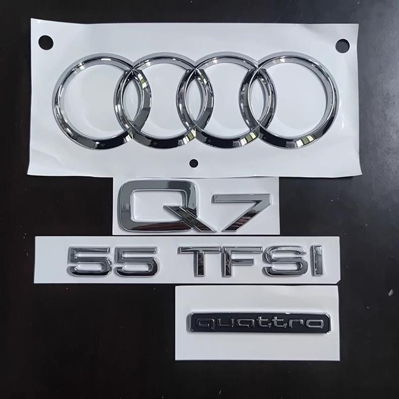 Audi Q5L rear emblem, Q7 car emblem, 3.0, 4.2, 455TFSI, four-wheel drive, engine displacement, rear lettering, complete set of modifications