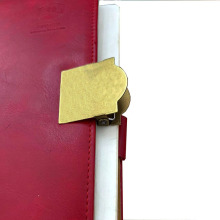 工厂加工定制好品质黄铜夹子 定做冲印腐蚀logo日式手帐夹子