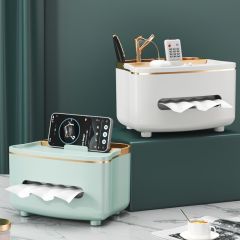 ティッシュボックス引き出し紙箱家庭用リビングルーム創意茶何リモコン収納ケース高級贅沢風ナプキンケース