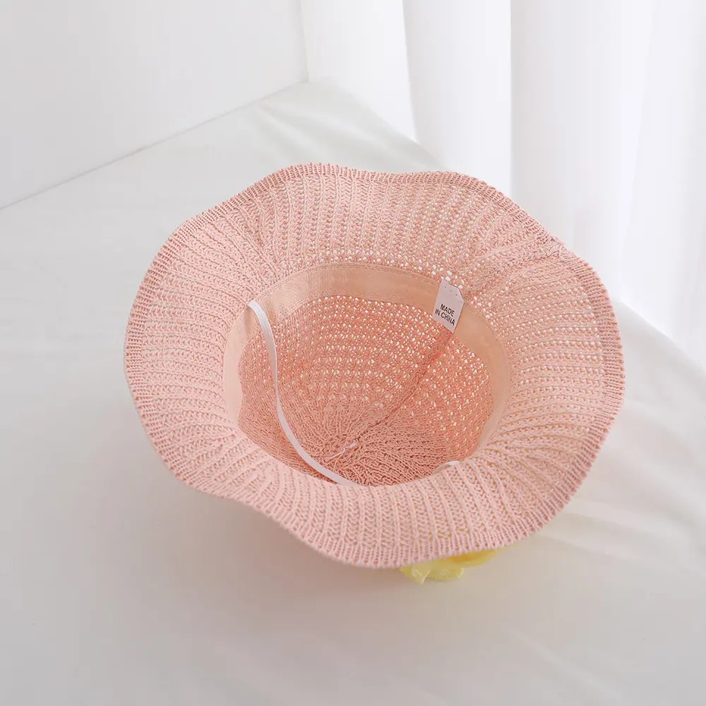 Sombrero para el sol para niños, sombrero grande para mujer, sombrero de paja con protección solar, sombrero de playa para niñas de verano, sombrero de sol para niñas de moda delgada