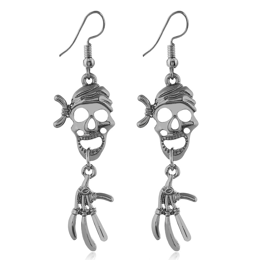 Fashion Skull Alloy Plating Women's Drop Earrings 1 Pair display picture 11