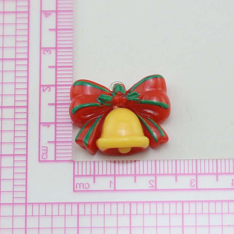 Accesorios de la joyería de bricolaje 2024 nueva resina árbol de Navidad Santa Claus muñeco de nieve SERIE DE Navidad colgante