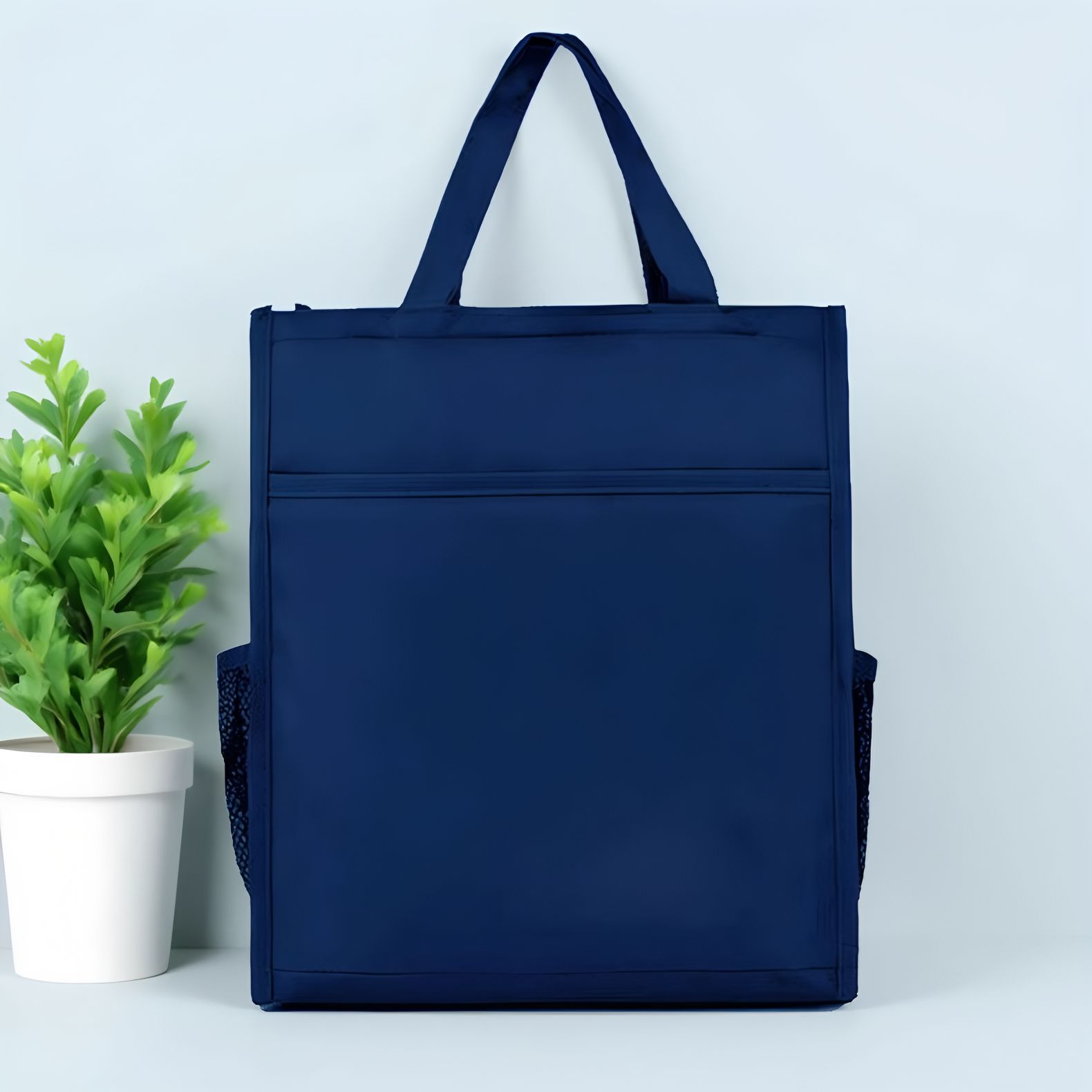 Bolsa de archivos portátil con cremallera bolsa de información A4 bolsa de libro de aprendizaje clase de entrenamiento tutorial bolsa maletín impresión logo