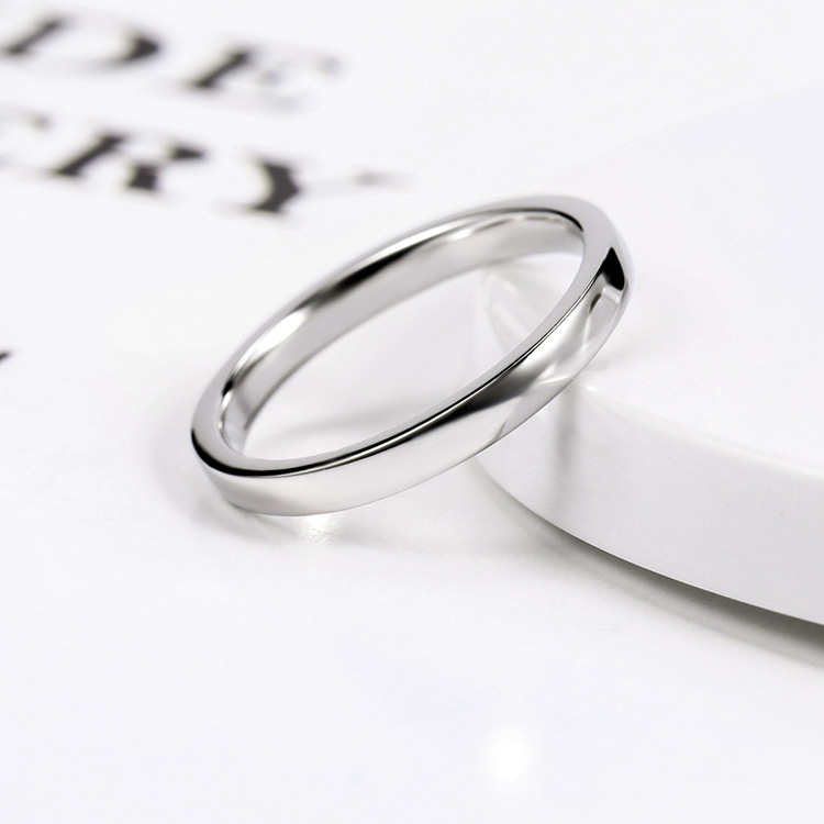 純チタンリング シンプルリング 5 シンプルな光環 ミニマリストスタイル 超小型指輪 純チタンリング 超軽量 真空メッキ