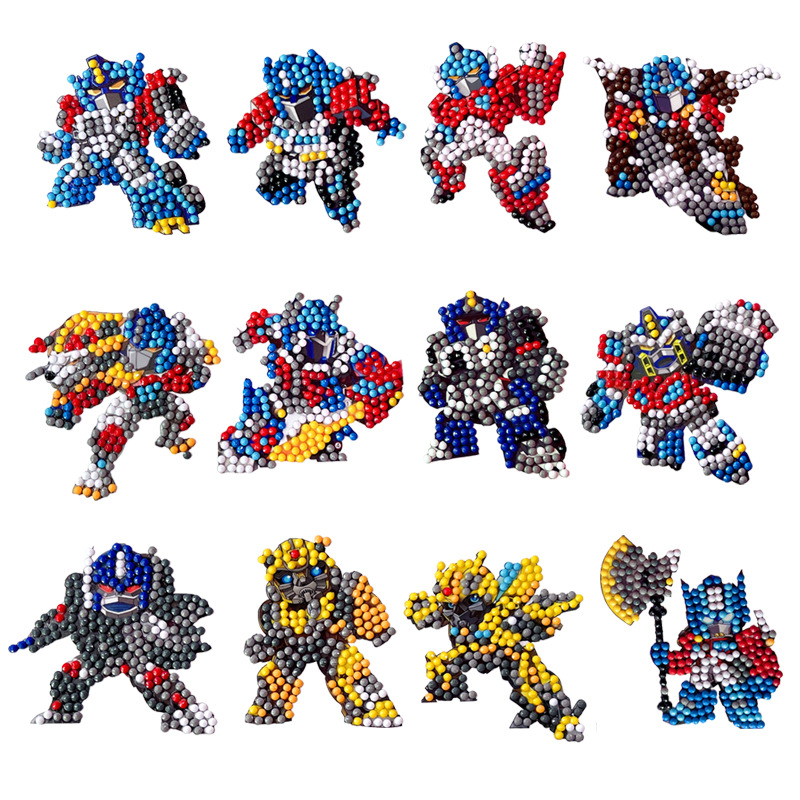 2024 nuevo estilo 5d princesa de dibujos animados pegatinas gratis pintura de diamantes artesanía para niños pegatinas decorativas de bricolaje pegatinas de refrigerador