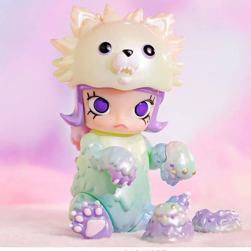Коллекционная слепая коробка (POP MART) Bubble Molly — костюм Erosion Molly, коробка 7,5×10,5 см