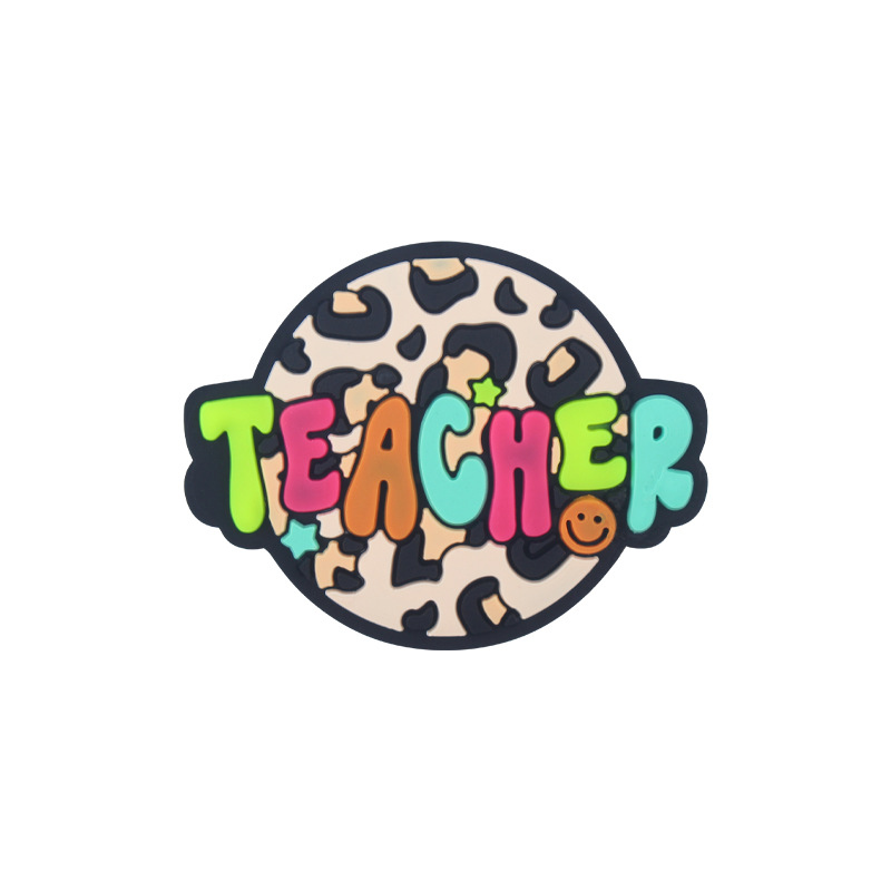 Nueva historieta infantil profesor libro Apple pequeño mordedor creativo DIY bebé molar pezón cadena pequeños accesorios