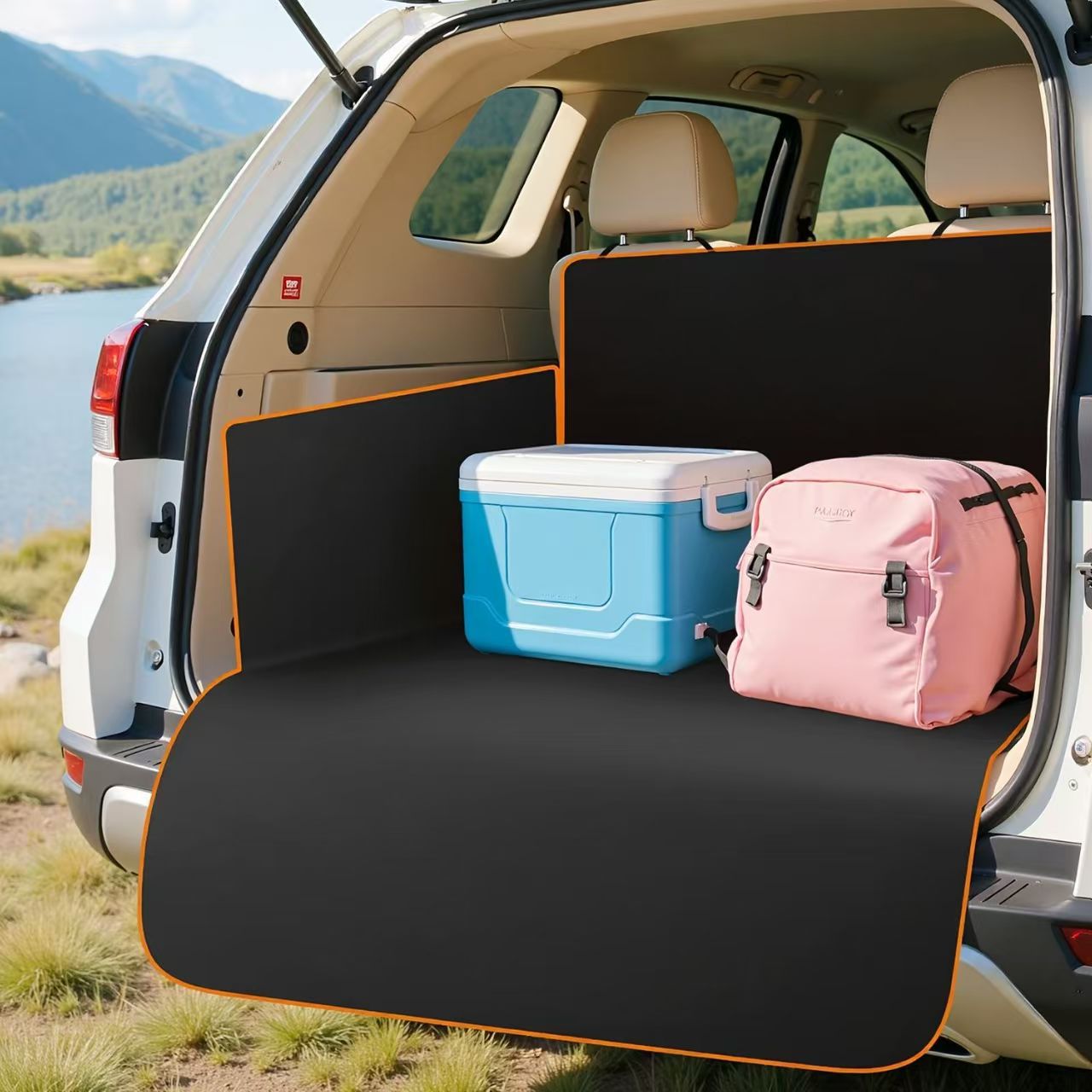 Car Back Seat Suv Business Vehicle Trunk Seat Cushion Waterproof and Stain-Resistant Mat Easy to Clean Pet Mat Universal Type
