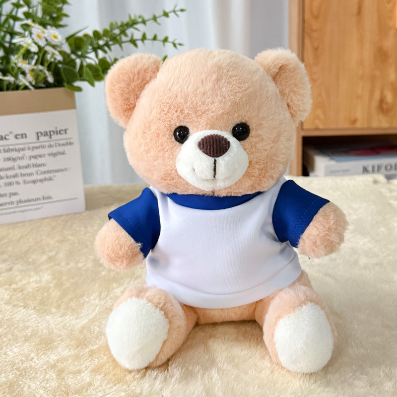 Suéter transfronterizo Teddy Bear muñecas muñecas juguetes de peluche actividad de publicidad LOGO impresión regalos de graduación escolar
