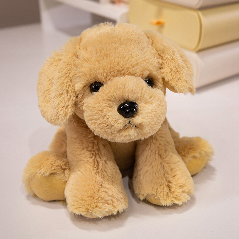Animales del bosque Tigre Leopardo Raccoon Doll Niños Muñeca de confort Golden Retriever Rana Peluches Muñeca de agarre